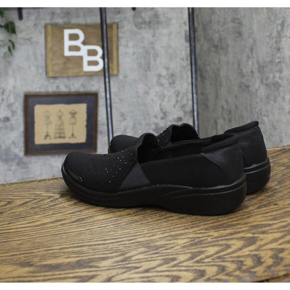 Lifestride BZees Womens Poppyseed Loafer Slip On H7469F3 Black Rhinestone 9.5M - Picture 2 of 16